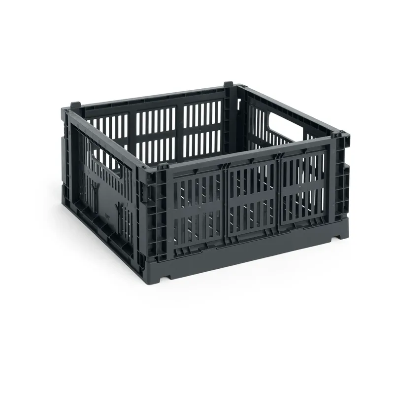 Colour Crate M Square 29,5x29,5 cm Charcoal von HAY – Produktfoto