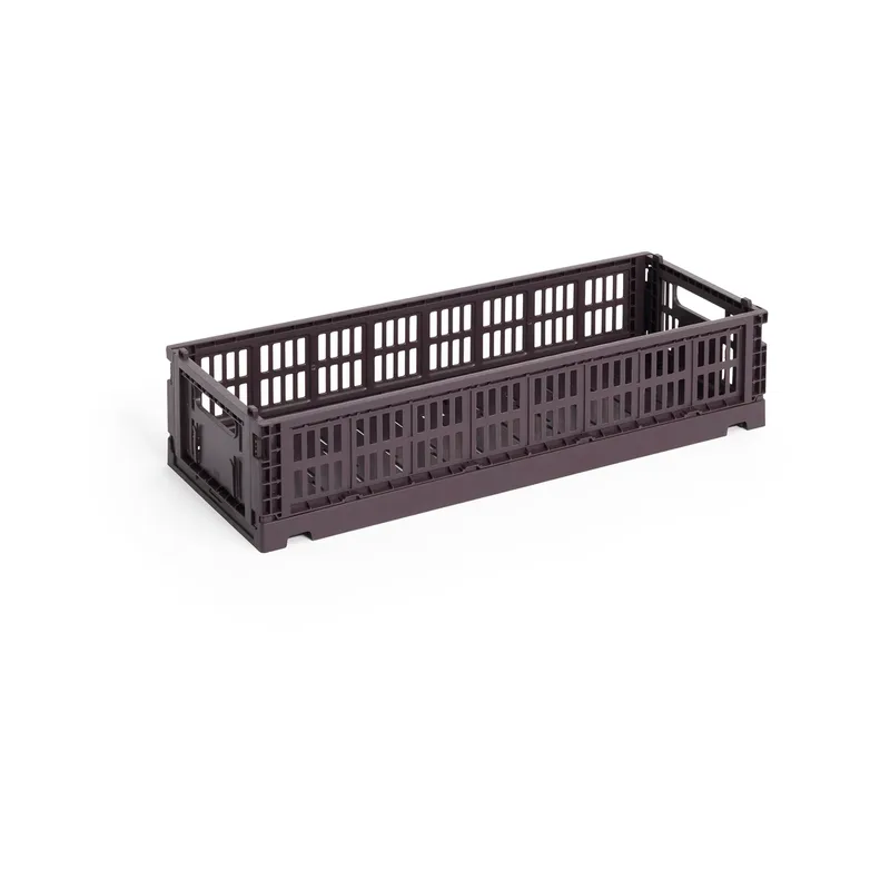 Colour Crate Mini Oblong 13x34,5 cm Bordeaux von HAY – Produktfoto