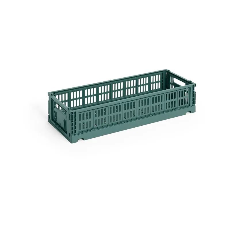 Colour Crate Mini Oblong 13x34,5 cm Dark green by HAY – product photo