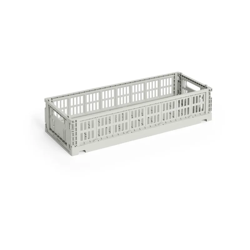 Colour Crate Mini Oblong 13x34,5 cm Grey van HAY – productfoto