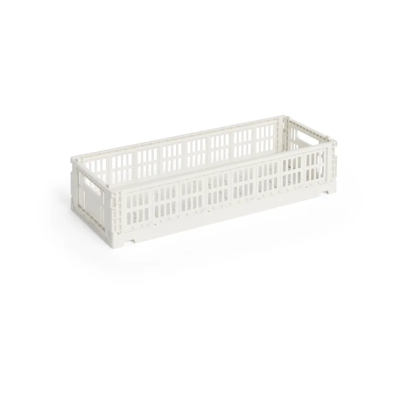 Colour Crate Mini Oblong 13x34,5 cm Off white von HAY – Produktfoto