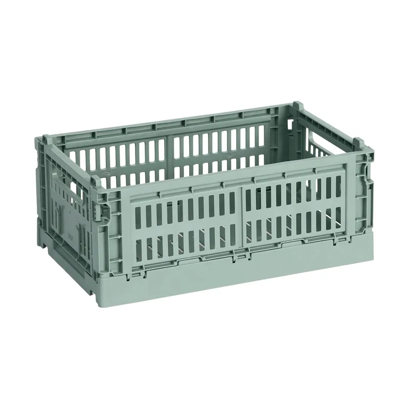Colour Crate S 17 x 26,5cm Sage green von HAY – Produktfoto