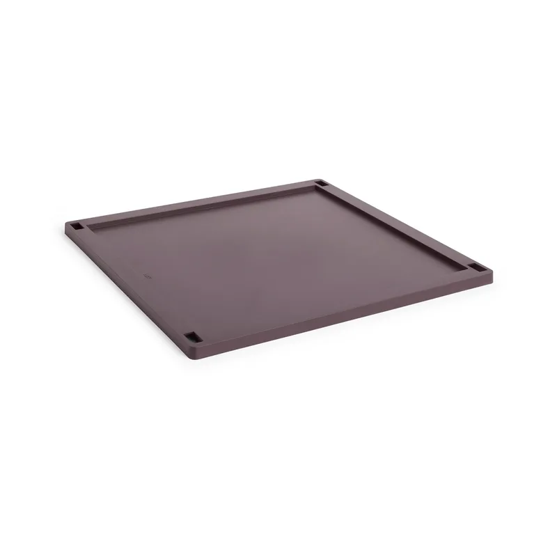 Colour Crate Square lock plastic large Bordeaux von HAY – Produktfoto