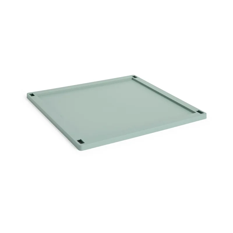 Colour Crate Square lock plastic large Sage green von HAY – Produktfoto