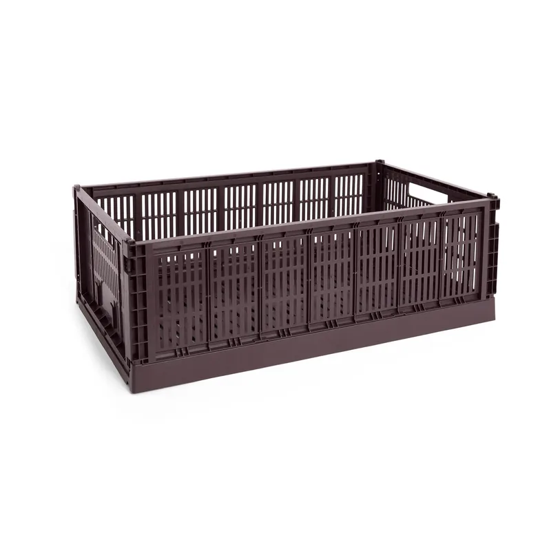 Colour Crate XL 42x68 cm Bordeaux by HAY – product photo