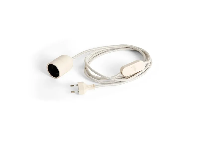 COMMON E27-fitting, wit, stekker, 2,4 m de HAY – photo du produit