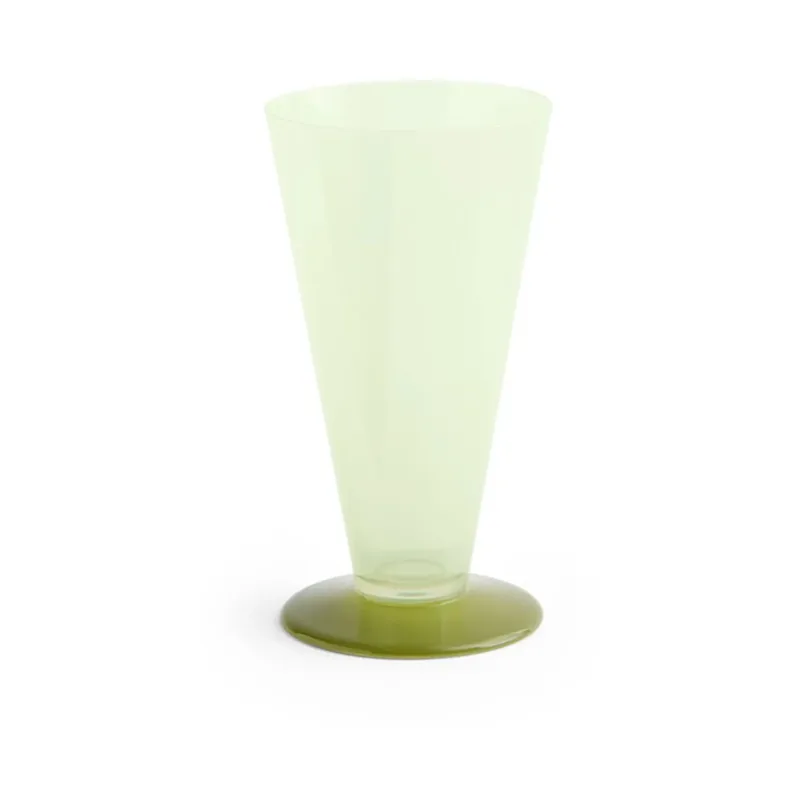 Conical Vase Light green-dark lime, small fra HAY – produktbillede