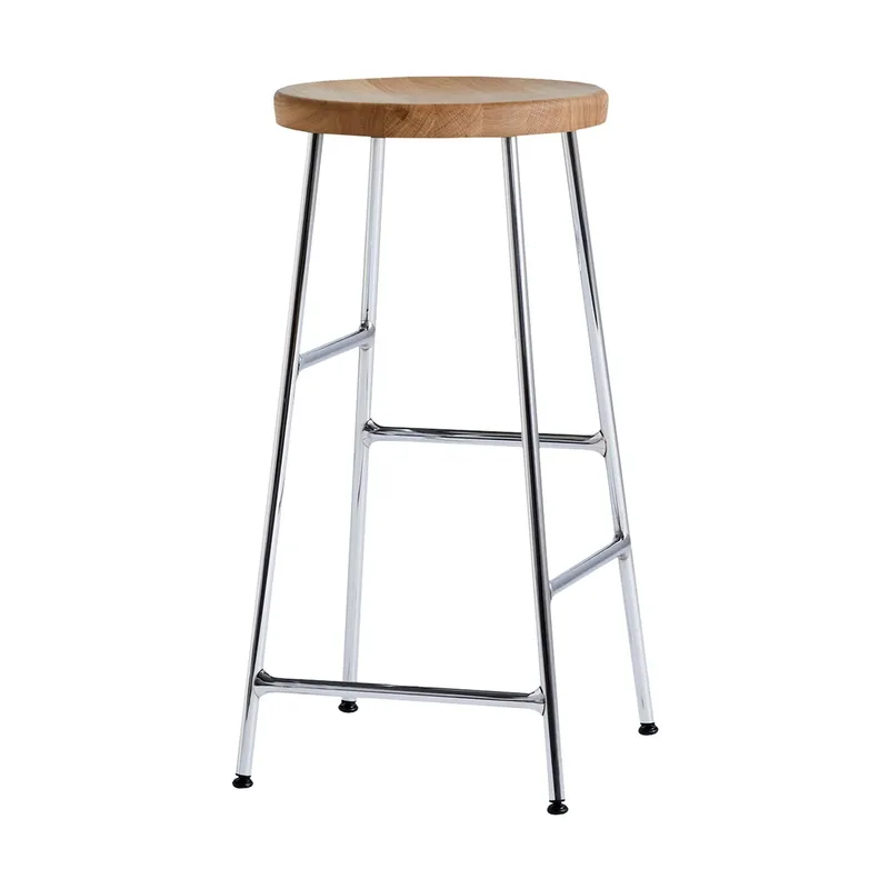 Cornet Barhocker 65 cm Oiled oak-chrome från HAY – produktbild
