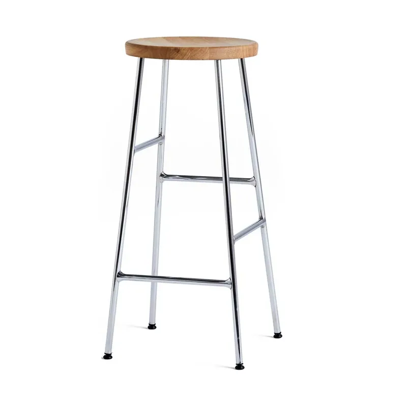 Cornet Barhocker 75 cm Oiled oak-chrome von HAY – Produktfoto