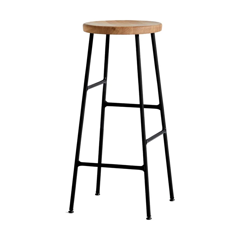 Cornet Barhocker 75 cm Oiled oak-soft black från HAY – produktbild