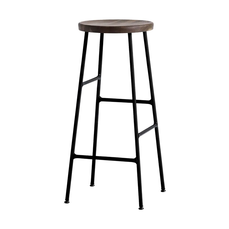 Cornet Barhocker 75 cm Smoked oiled oak-soft black von HAY – Produktfoto