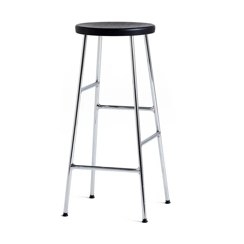Cornet Barhocker 75 cm Soft black oak-chrome van HAY – productfoto