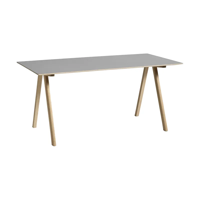 CPH10 2.0 Schreibtisch 80x160 cm Grey linoleum-lacquered oak by HAY – product photo