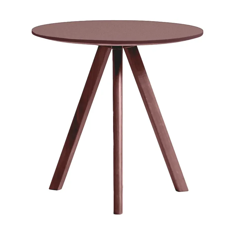 CPH20 2.0 Couchtisch Ø50 cm Burgundy linoleum-Bordeaux by HAY – product photo