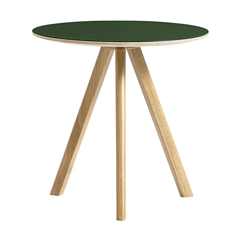 CPH20 2.0 Couchtisch Ø50 cm Green linoleum-lacquered oak de HAY – photo du produit