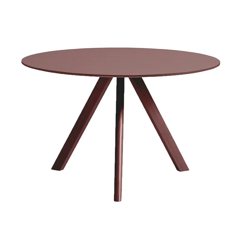 CPH20 2.0 Esstisch Ø120 cm Burgundy linoleum-Bordeaux van HAY – productfoto