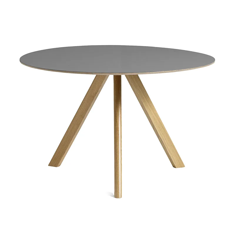 CPH20 2.0 Esstisch Ø120 cm Grey linoleum-lacquered oak von HAY – Produktfoto