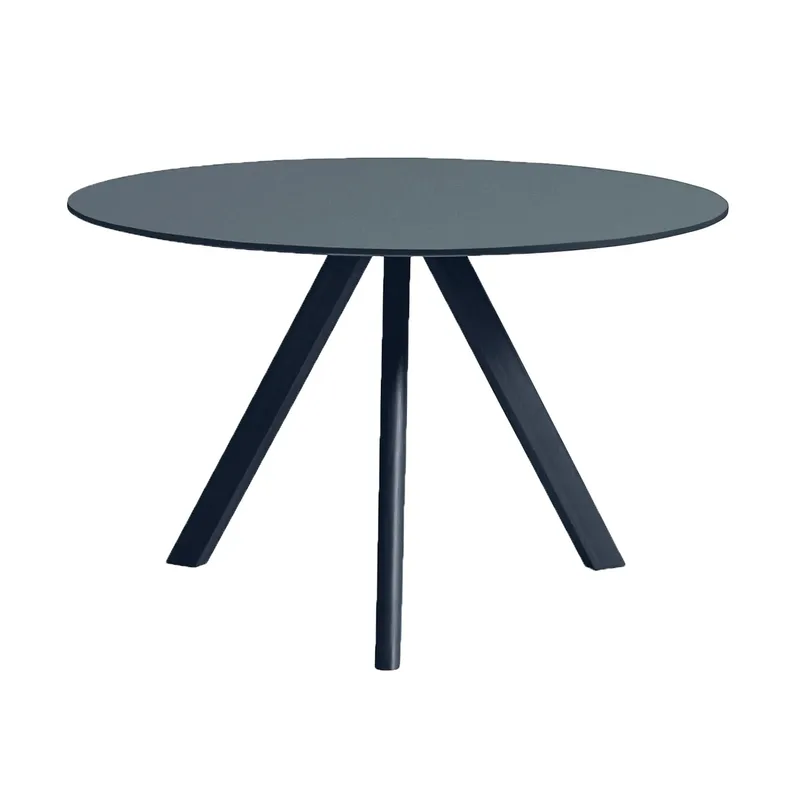 CPH20 2.0 Esstisch Ø120 cm Smokey blue linoleum-deep blue von HAY – Produktfoto