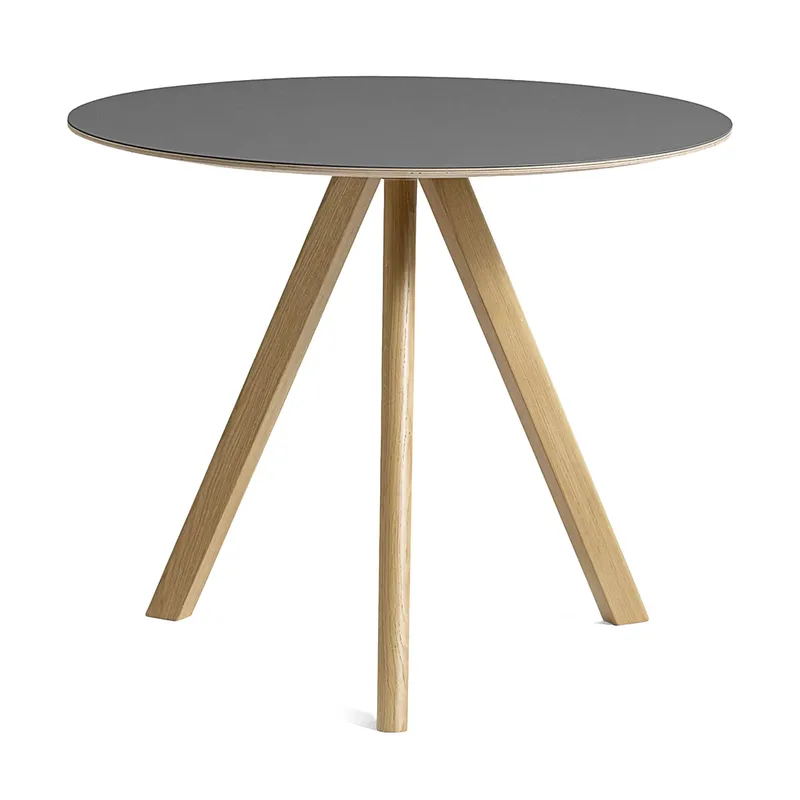 CPH20 2.0 Esstisch Ø90 cm Grey linoleum-lacquered oak von HAY – Produktfoto