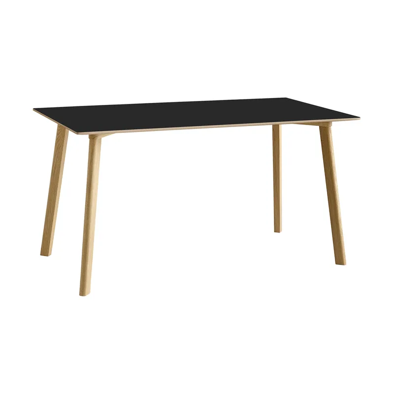 CPH210 Deux 2.0 Tisch 75x140 cm Black laminate-lackierte Eiche von HAY – Produktfoto