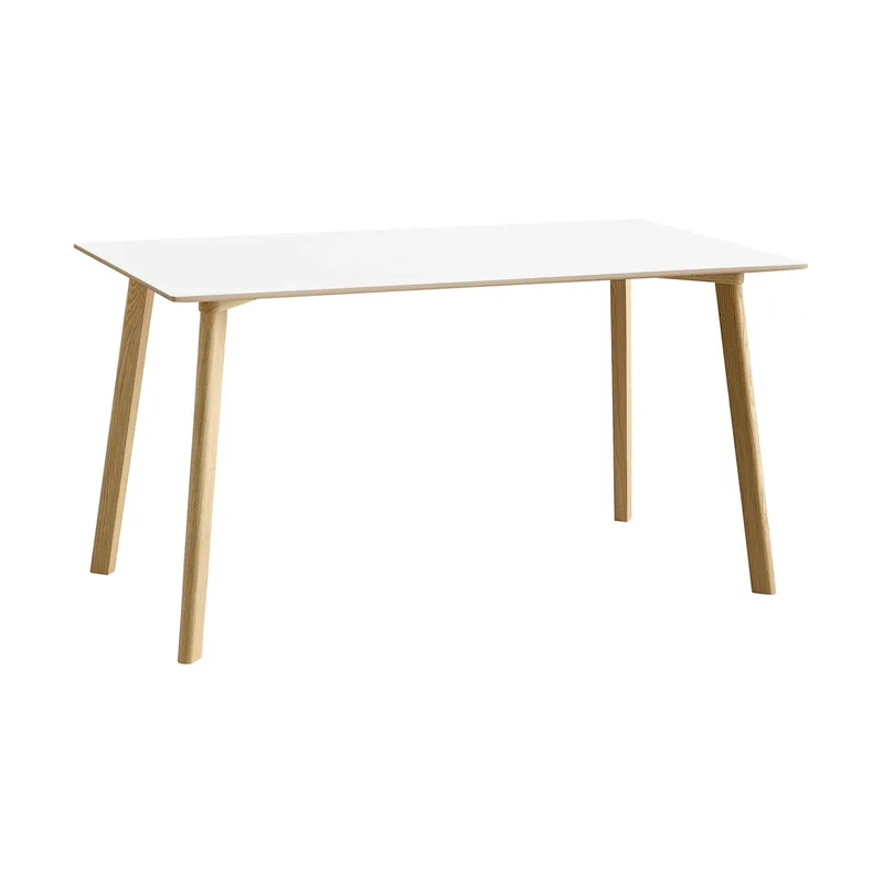CPH210 Deux 2.0 Tisch 75x140 cm Pearl white-lackierte Eiche von HAY – Produktfoto