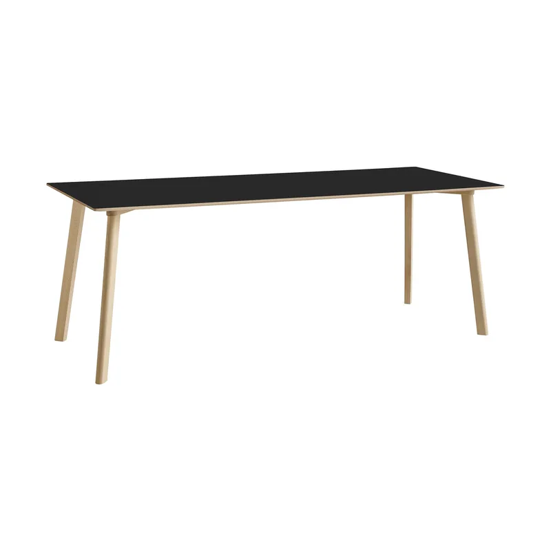 CPH210 Deux 2.0 Tisch 75x200 cm Black laminate-untreated beech van HAY – productfoto