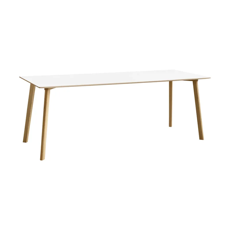 CPH210 Deux 2.0 Tisch 75x200 cm Pearl white-lacquered oak van HAY – productfoto