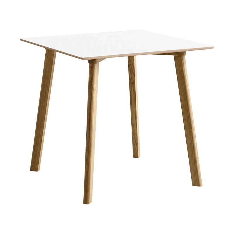 CPH210 Deux 2.0 Tisch 75x75 cm Pearl white-lacquered oak van HAY – productfoto