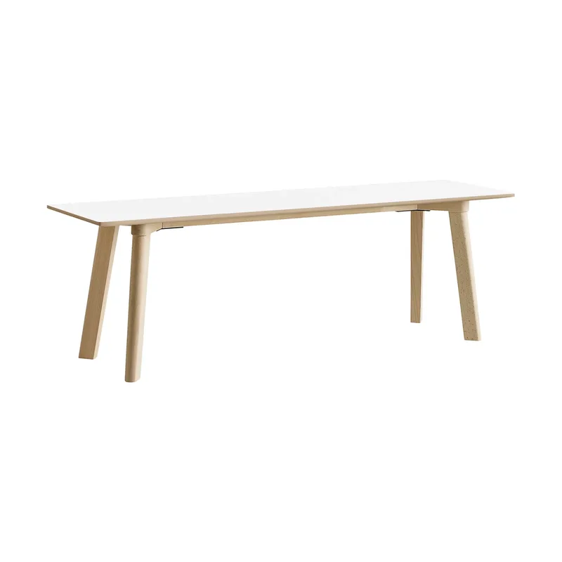CPH215 Deux 2.0 Bank 140 cm Pearl white-untreated beech van HAY – productfoto
