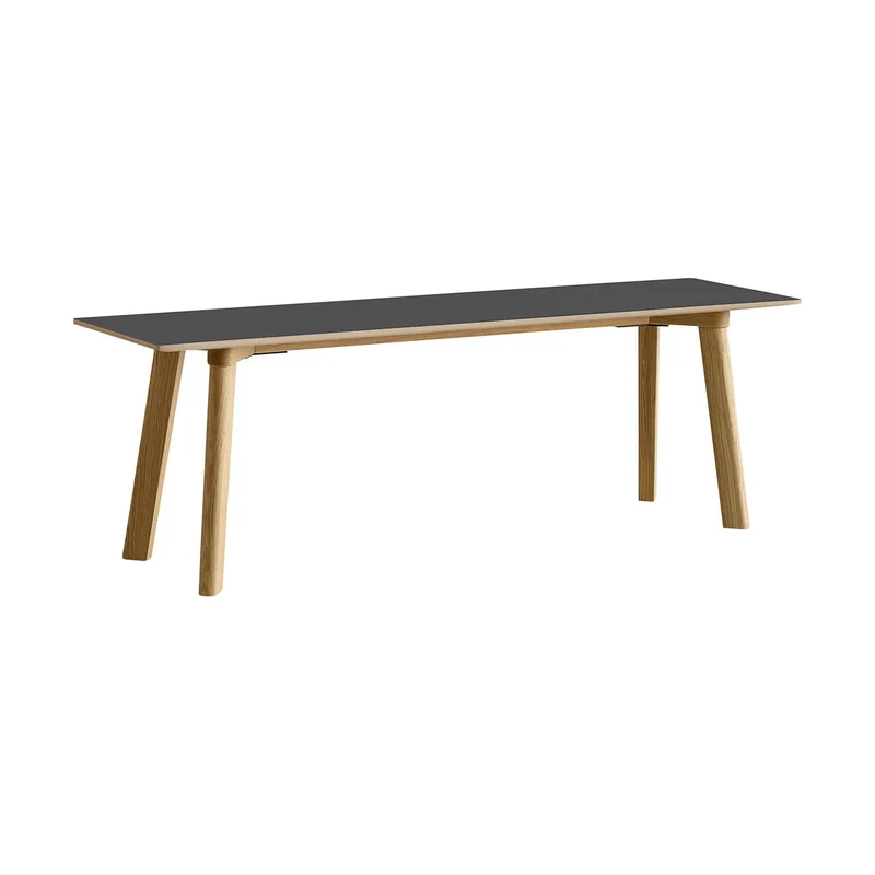 CPH215 Deux 2.0 Bank 140 cm Stone grey-lacquered oak by HAY – product photo