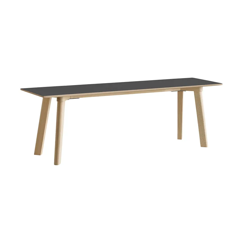 CPH215 Deux 2.0 Bank 140 cm Stone grey-untreated beech fra HAY – produktbillede