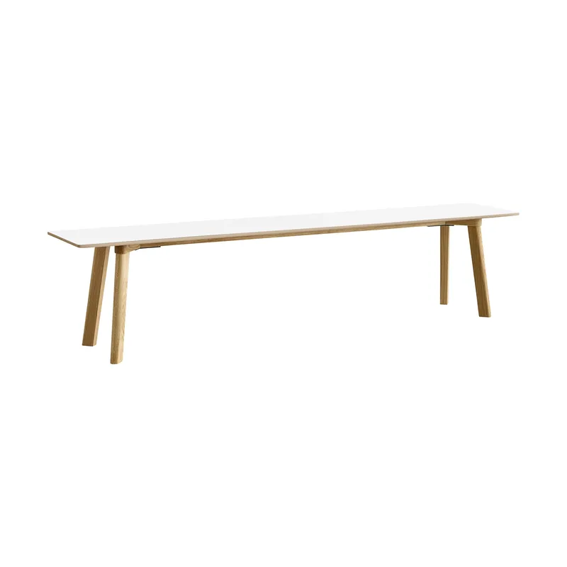 CPH215 Deux 2.0 Bank 200 cm Pearl white-lacquered oak fra HAY – produktbillede