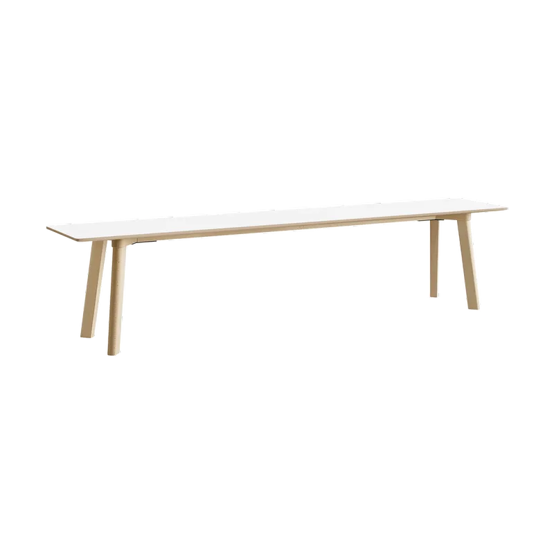 CPH215 Deux 2.0 Bank 200 cm Pearl white-untreated beech by HAY – product photo