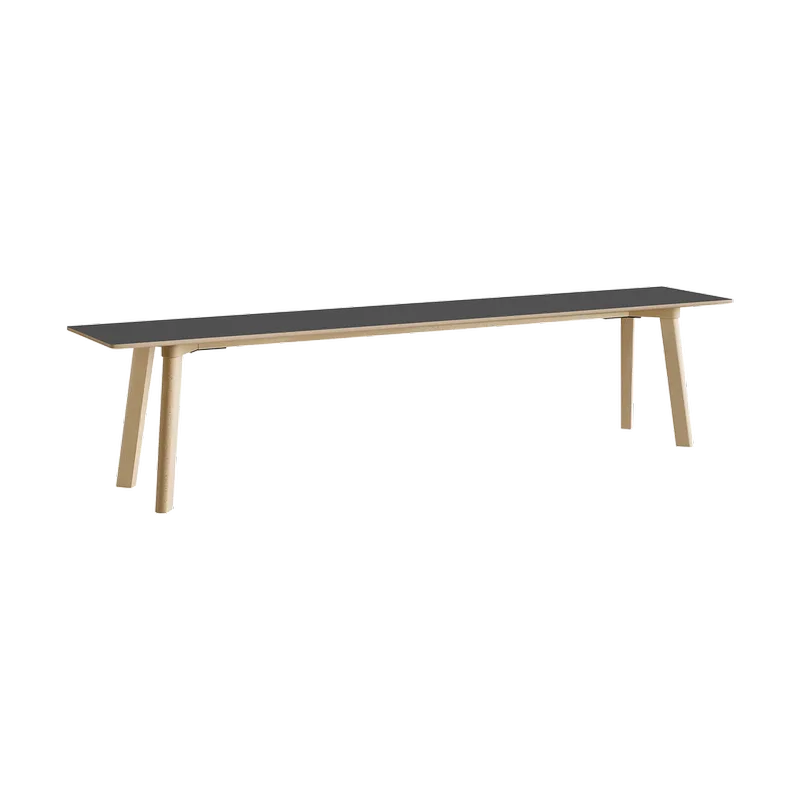 CPH215 Deux 2.0 Bank 200 cm Stone grey-untreated beech fra HAY – produktbillede