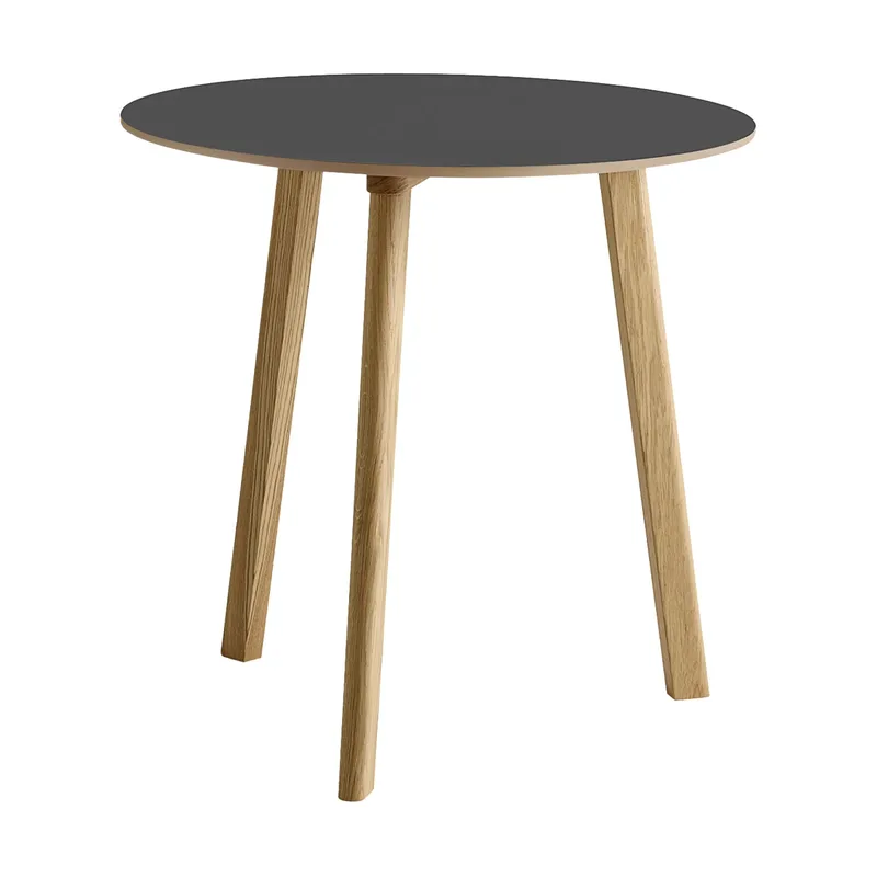 CPH220 Deux 2.0 Tisch Ø75 cm Stone grey-lacquered oak van HAY – productfoto