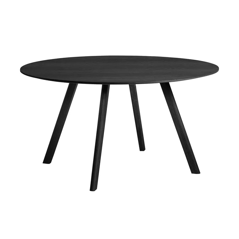 CPH25 2.0 Esstisch Ø120 cm Black-lacquered oak veneer van HAY – productfoto