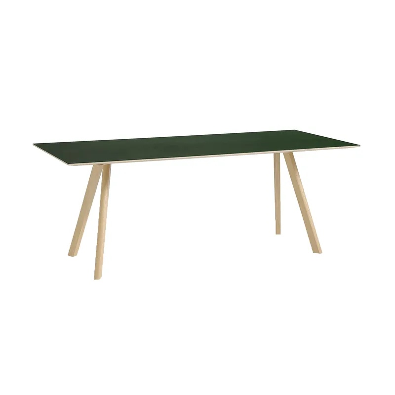 CPH30 2.0 Esstisch 90x200 cm Grün linoleum-lackad ek van HAY – productfoto