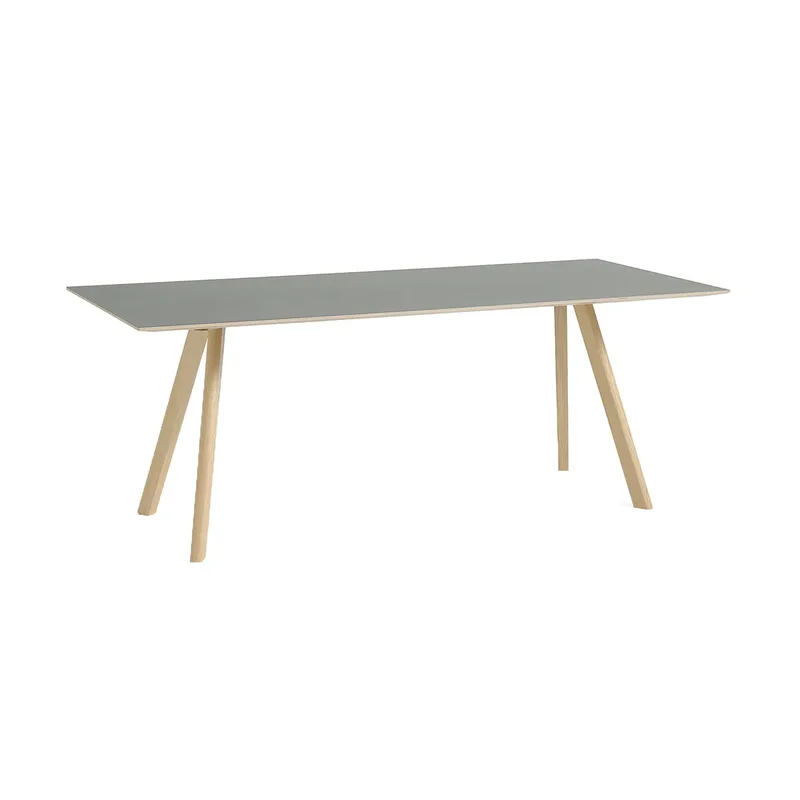 CPH30 2.0 Esstisch 90x200 cm Grün linoleum-lackad ek by HAY – product photo