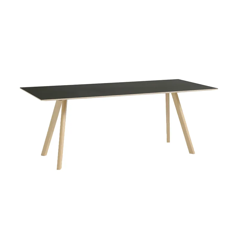 CPH30 2.0 Esstisch 90x200 cm Schwarz linoleum-lackad ek by HAY – product photo