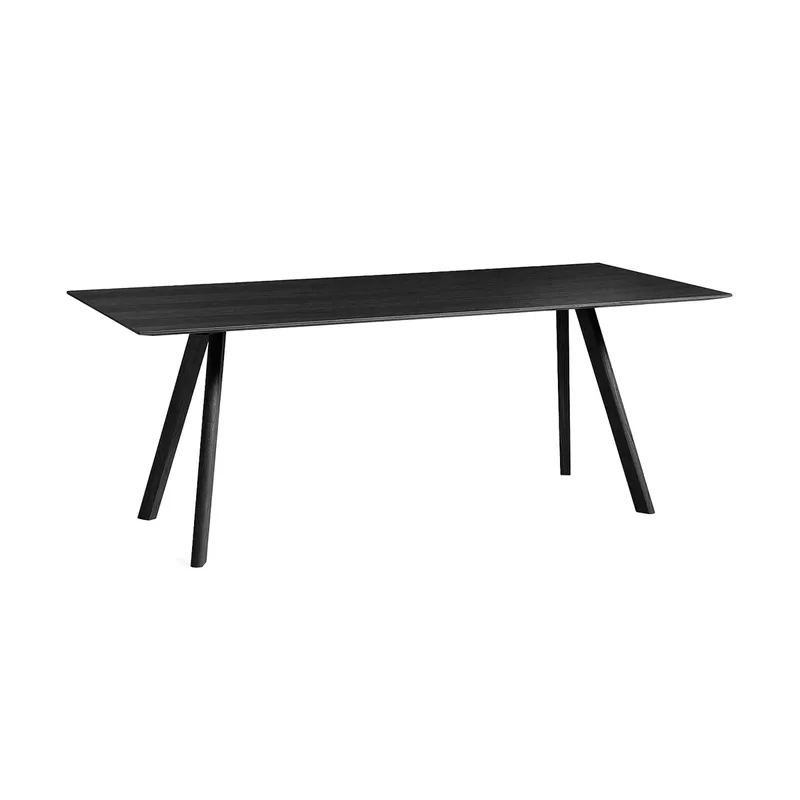 CPH30 2.0 Esstisch 90x200 cm Schwarz-schwarzlackiert Eichenfurnier by HAY – product photo