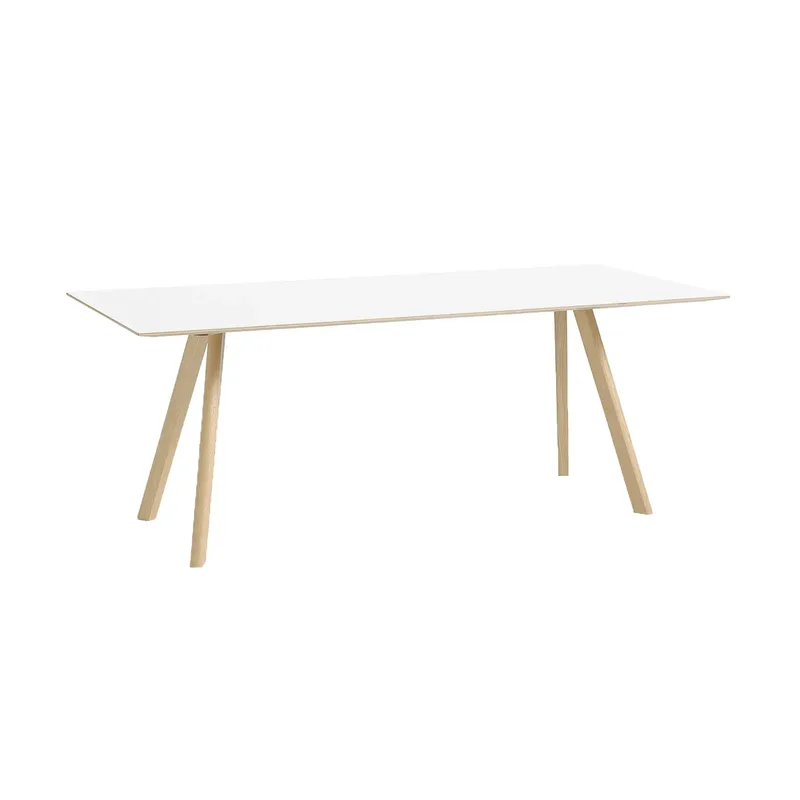 CPH30 2.0 Esstisch 90x200 cm Weiß Laminat-lackierte Eiche de HAY – photo du produit