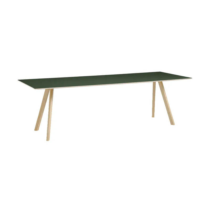 CPH30 2.0 Esstisch 90x250 cm Green linoleum-lacquered oak by HAY – product photo