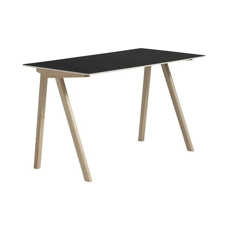 CPH90 2.0 Schreibtisch 65x130 cm Black linoleum-lacquered oak by HAY – product photo