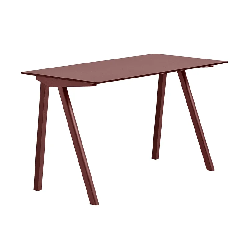CPH90 2.0 Schreibtisch 65x130 cm Burgundy linoleum-Bordeaux by HAY – product photo