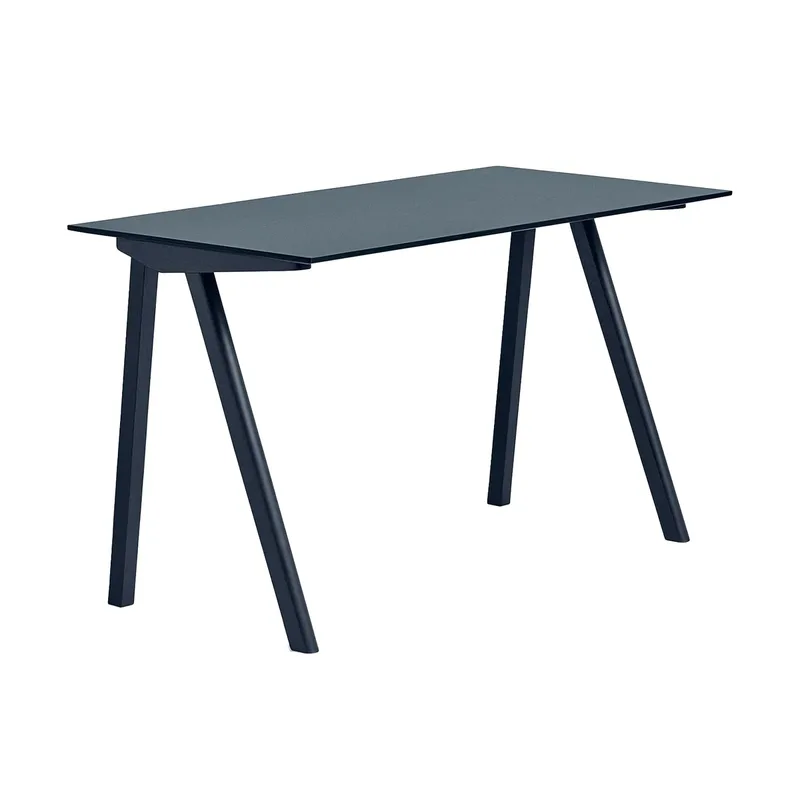 CPH90 2.0 Schreibtisch 65x130 cm Smokey blue linoleum-Deep blue de HAY – photo du produit