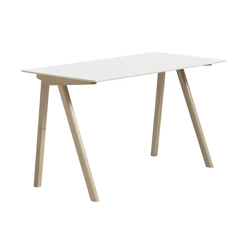 CPH90 2.0 Schreibtisch 65x130 cm White laminate-lacquered oak by HAY – product photo