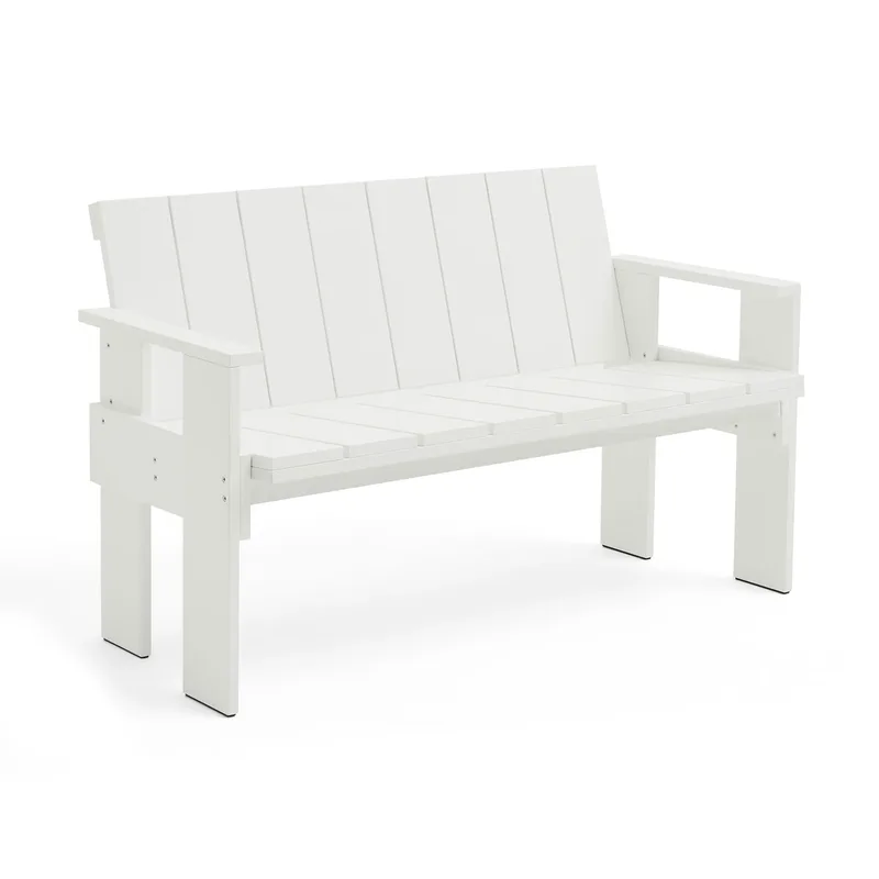Crate Dining Bench Bank Kiefernholz lackiert White van HAY – productfoto