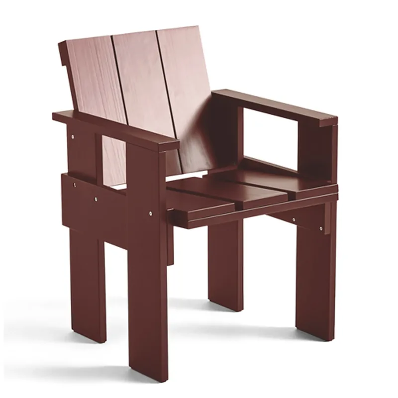 Crate Dining Chair Armlehnstuhl Iron red by HAY – product photo
