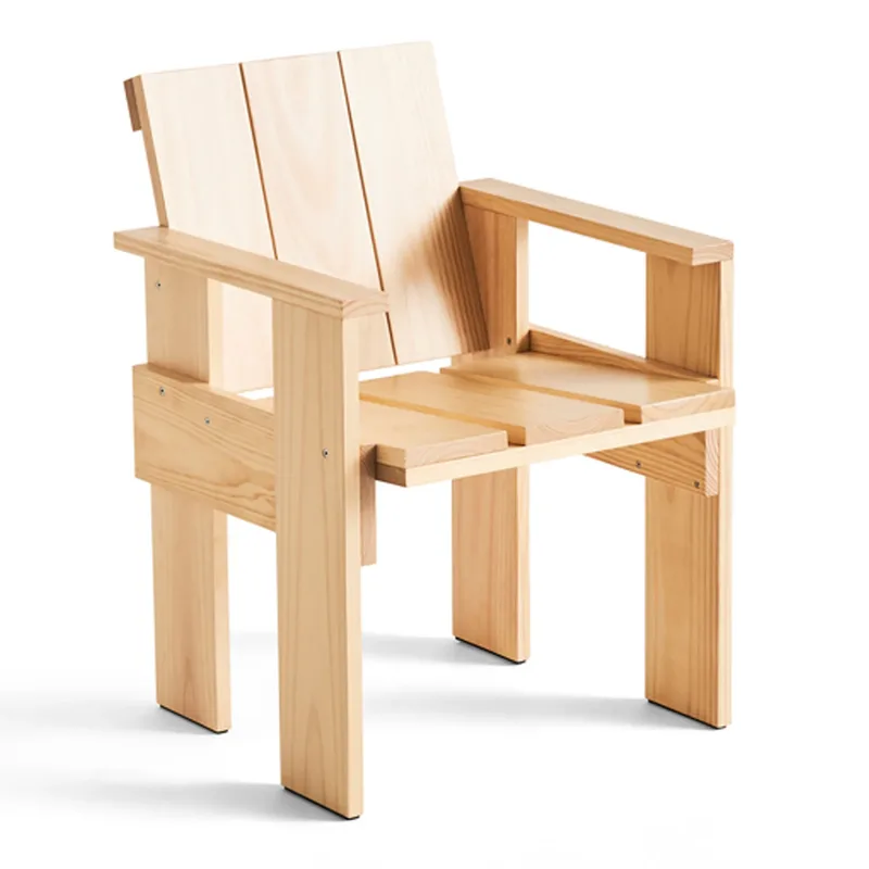 Crate Dining Chair Armlehnstuhl Water-based lacquered pinewood by HAY – product photo