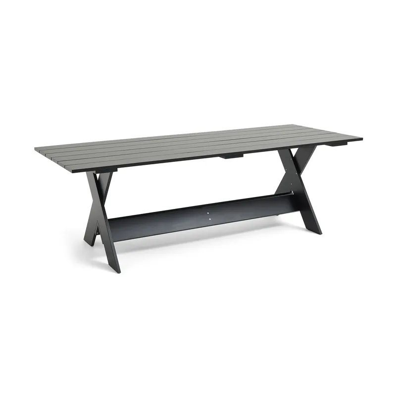 Crate Dining Table Tisch 180x89,5 cm Kiefernholz lackiert Black by HAY – product photo